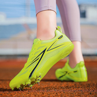 Chaussures de course à pointes unisexe légères et respirantes, vente en gros directe usine, chaussures de sport à crampons haute élasticité et amortissantes