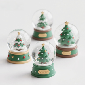 Globe à neige en résine <span class=keywords><strong>de</strong></span> citrouille. Scène 3D personnalisée peinte à la main, une sphère d'automne enchantée avec des flocons <span class=keywords><strong>de</strong></span> neige scintillants pour l'affichage. - Product Image 6