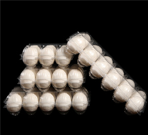 מפעל מותאם אישית 12 רשת ביצים מגש שטוחים PET שלפוחית מזון תיבת אריזת מזון מגשי ביצים מפלסטיק עבור 30 ביצים - Product Image 6