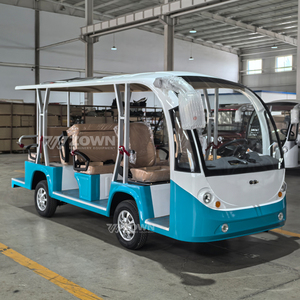 รถเที่ยวชมเมืองไฟฟ้า สีน้ำเงินขาว เปิดประทุน 7 ที่นั่ง รถบัสทัวร์ โรงงานขายตรง - Product Image 4