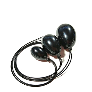 DIY, la mejor oferta, palillo de huevos de <span class=keywords><strong>Jade</strong></span> Yoni, 3 uds., cristal de cuarzo Natural perforado, huevos de <span class=keywords><strong>Jade</strong></span>, adornos de piedra para masaje, decoración de jardín - Product Image 3