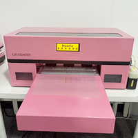 Gran oferta de impresora Haolic DTF Pink Digital xp600 Head A3 DTF impresora de película para impresión de camisetas todo en uno película de transferencia de calor para mascotas
