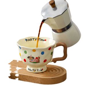 Mug en céramique avec poignée, motif dessin animé, pour café, thé, lait, petit-déjeuner, usage festif, tasse individuelle - Product Image 3