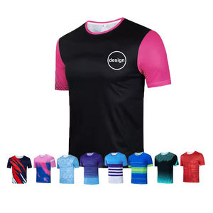 T-shirts de course pour événements de marathon en gros, impression 3D publicitaire, t-shirts en polyester avec logo personnalisé, t-shirts vierges pour sublimation - Product Image 1
