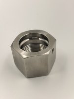 Mur Baut Hexagonal dengan Seal O-Ring, Pengunci Otomatis, Kekuatan Tinggi, Tahan Korosi, Ulir M30-M100, Grade 5 Titanium, Pemesinan CNC Khusus