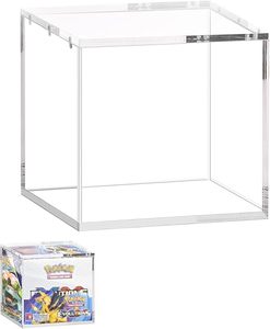 Chất lượng cao đặc biệt rõ ràng Booster <span class=keywords><strong>Acrylic</strong></span> trường hợp hiển thị linh hoạt tùy chọn bụi UV lá chắn cho pkmn - Product Image 1