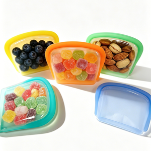 Juego de Bolsas Reutilizables de Silicona para Almacenamiento de Alimentos, Bolsa de Silicona para Contenedores <span class=keywords><strong>Stasher</strong></span>, Contenedor de Cocina Hermético y Apilable - Product Image 1