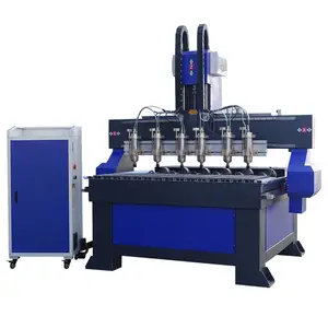 Multiheads 6 đầu khắc gỗ 1325 CNC Router cho âm nhạc, đồ nội thất