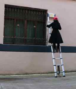 Usine de fournisseurs chinois Échelle télescopique pliable polyvalente de 15,8 pieds 4.8m <span class=keywords><strong>pour</strong></span> camping-car ou travail en plein air Heavy Duty 330lbs - Product Image 5