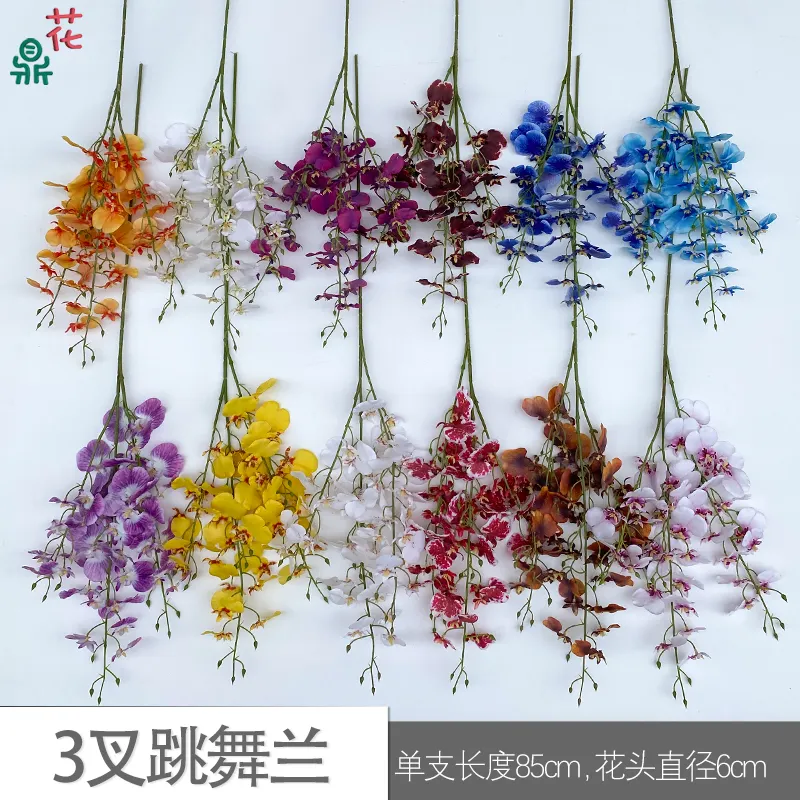 Dancing Orchid Wedding Landscape Decoration Silk Flower Wedding Hall Road Arch Flower Simulation Flower Arrangement