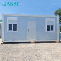 Paquet plat de maisons modulaires conteneur portable minuscule maison maisons préfabriquées en conteneur conteneur de bureau portable