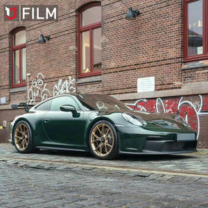 Envoltura de vinilo verde esmeralda de alta calidad, brillo sin burbujas de aire, decoración de coche, envoltura de vinilo para coche, películas en rollo de cuerpo completo - Product Image 3