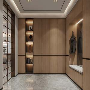 Armario de Plástico Moderno de Lujo Ligero con Puerta Corredera para Dormitorios, Diseño de Armario que Ahorra Espacio y Personalizable para Uso Doméstico - Product Image 1