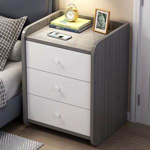 Moderno INS Gabinete de almacenamiento Simple Multifuncional Dormitorio Mesita de noche para uso en apartamentos - Product Image 1