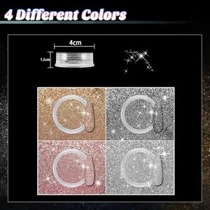 ผงกลิตเตอร์เพชรสะท้อนแสง 4 สี ออลสตาร์รี่ ผงสีประกายระยิบระยับสไตล์เกาหลี - Product Image 5