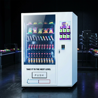 Distributeur automatique intelligent à écran tactile LED Zhongda avec SDK, en acier inoxydable, gestion cloud pour la vente au détail extérieure à monnayeur