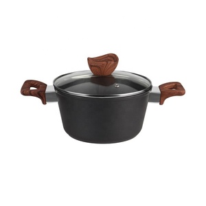 Juego <span class=keywords><strong>de</strong></span> Ollas y <span class=keywords><strong>Sartenes</strong></span> <span class=keywords><strong>de</strong></span> Cocina <span class=keywords><strong>de</strong></span> Aluminio Antiadherente con Mangos <span class=keywords><strong>de</strong></span> Madera Pintados <span class=keywords><strong>de</strong></span> Marca Privada - Product Image 3