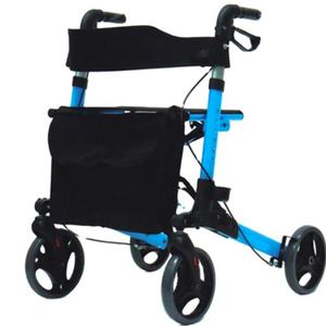 Andador Portátil <span class=keywords><strong>de</strong></span> Aleación <span class=keywords><strong>de</strong></span> Aluminio con Capacidad <span class=keywords><strong>de</strong></span> Carga <span class=keywords><strong>de</strong></span> 120 kg, Diseño Ensanchado, Plegado en un Segundo, Freno <span class=keywords><strong>de</strong></span> Disco, Fácil Transporte - Product Image 2