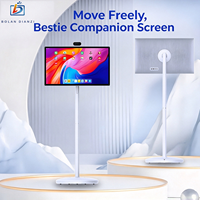 Lecteur multimédia tout-en-un portable de 32 pouces avec écran tactile LCD intérieur/extérieur, système d'exploitation Android intégré, CMS, diffusion en direct, publicité