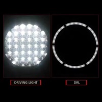 LANSEKO Lampe de travail LED de 7 pouces 70W 8000LM Feux de conduite LED ronds avec DRL 12V 24V pour voiture camion SUV UTV ATV