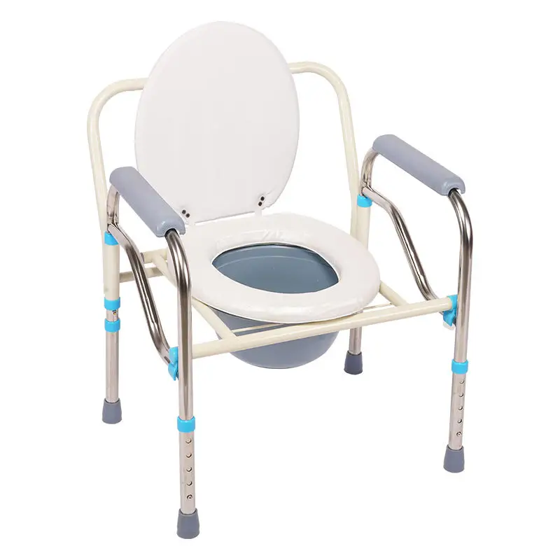 Commode wheelchair Toilet Chair For Old Men Commode Wheel Chair Personal Mobility Shower Transport Commode Medical Rolling Chair