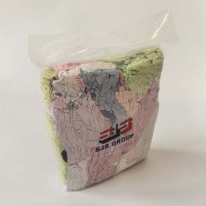 Trapos de Camiseta Reciclados de Color Claro - Trapos 100% Algodón de Alta Absorción para Limpieza en Talleres - Product Image 1