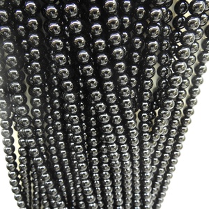 Perles Rondes en Grenat Rouge et Quartz Fraise pour la Fabrication de Bijoux DIY, <span class=keywords><strong>Pierre</strong></span> Naturelle de Grenat à Trou pour Bijoux DIY, Tailles 4/6/8/10/12MM - Product Image 1