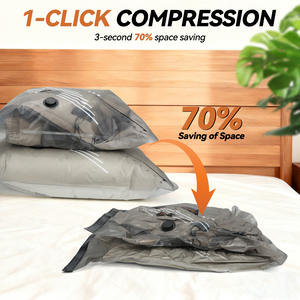 Sacs de compression de voyage pliables SANYUAN avec matériau PA+PE - Maximisez l'espace de la valise, emballage 5 fois plus de vêtements, capacité de 200 ml - Product Image 4