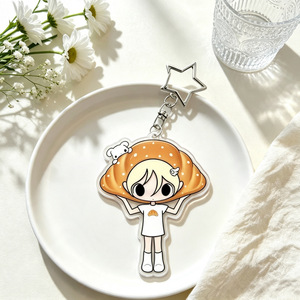 Llavero de acrílico con diseño de anime, colgante de dibujos animados, forma irregular, ligero, adorno para bolso, ideal para regalo promocional al por mayor - Product Image 2