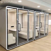 Cabine acoustique de luxe Soundbox, cabine téléphonique insonorisée, bureau moderne, cabine insonorisée avec bureau