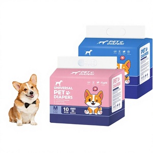 Pantalones Menstruales <span class=keywords><strong>para</strong></span> Cachorros Machos, Pañales <span class=keywords><strong>para</strong></span> Mascotas, Toallas de Entrenamiento, Ropa Interior <span class=keywords><strong>para</strong></span> el Período, Material SAP, Transpirable y Amigable con la Piel, Paquete de 10 Piezas - Product Image 1