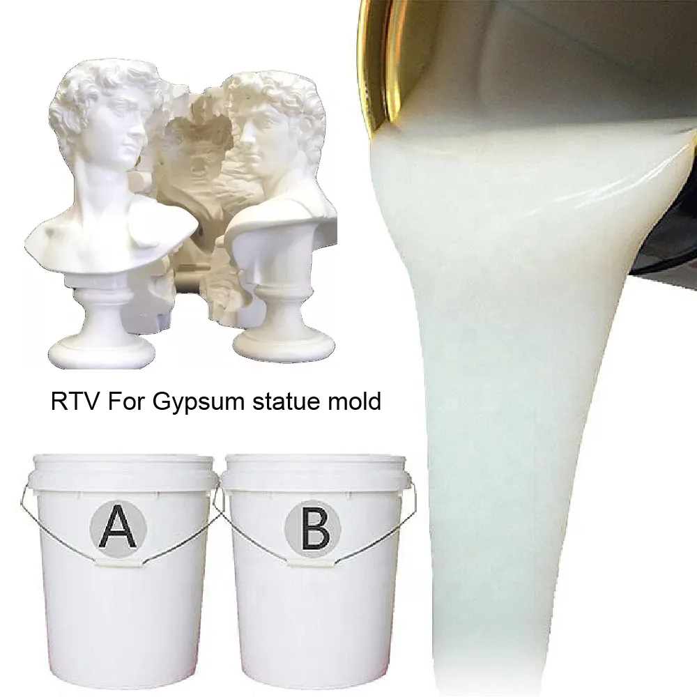 Cheapest RTV Liquid silicone rubber for GRC statues RTV 2 Casting Concrete Product Liquid Silicone Rubber for Molds