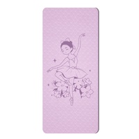 Tapis de yoga antidérapant épaissi de 8 mm pour la danse des enfants, le fitness à domicile, l'exercice, insonorisant, absorbant les chocs, design animé de dessins animés