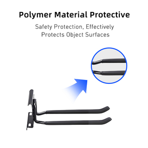 Nhà Máy Giá tám-inch đôi thẳng móc treo tường kim loại móc đá đen tường móc để làm sạch công cụ lưu trữ - Product Image 4