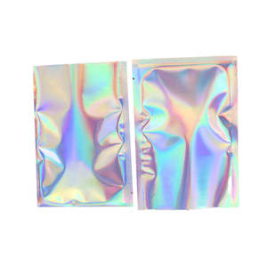 Индивидуальная печатная упаковка Косметическая голографическая сумка на молнии - Product Image 4