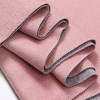 Cape en laine double face couleur 60x200cm Châle d'hiver pour femme