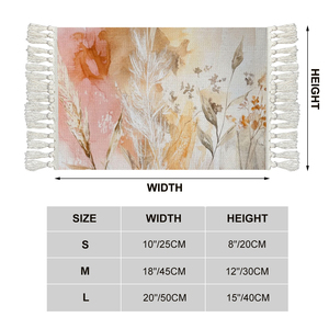 เสื่อปูโต๊ะกาแฟปักลายแบบทันสมัยประดับพู่ทำด้วยมือสำหรับบ้านห้องครัวกลางแจ้งงานแต่งงานงานเลี้ยงสำหรับโรงแรม - Product Image 6