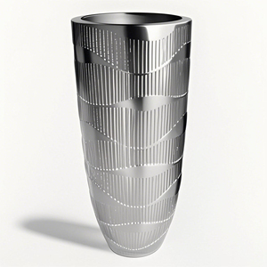 Tall <b>White</b> Decorative Flower <b>Pots</b> Modern Floor Vase for Hotel Lobby Wedding Backdrop Large Planter <b>Pot</b> Rental - Product Image 6