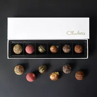 Caja de papel plegable biodegradable personalizada para regalo de embalaje de celebración en relieve de estilo moderno de Chocolate para cumpleaños