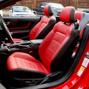 Coprisedili in Pelle Sintetica Premium su Misura per Ford Mustang Convertibile 2015-2024 - Product Image 1