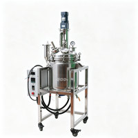 Réacteur à pression automatique en acier inoxydable 316L à chauffage électrique avec conception à double enveloppe, capacité 50L, agitation motorisée