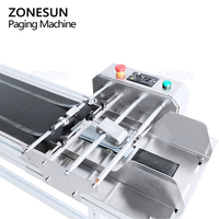 ZONESUN ZS-CS350 automatique sac préfabriqué chargeur de pagination Mylar pochette carte convoyeur pour impression étiqueteuse