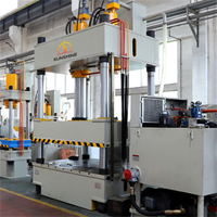 Özelleştirilmiş 800T Otomotiv İç Döşeme Kalıplama Dört Kolonlu Hidrolik Pres, Araç Tavanı Sıcak Presleme için PLC Motorlu Pompa ile