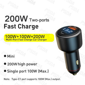 EONLINE-Chargeur de voiture 200W pour Macbook, iPad Pro, ordinateur portable, USB type C, charge QC 5.0 tension, pour iPhone15 - Product Image 3