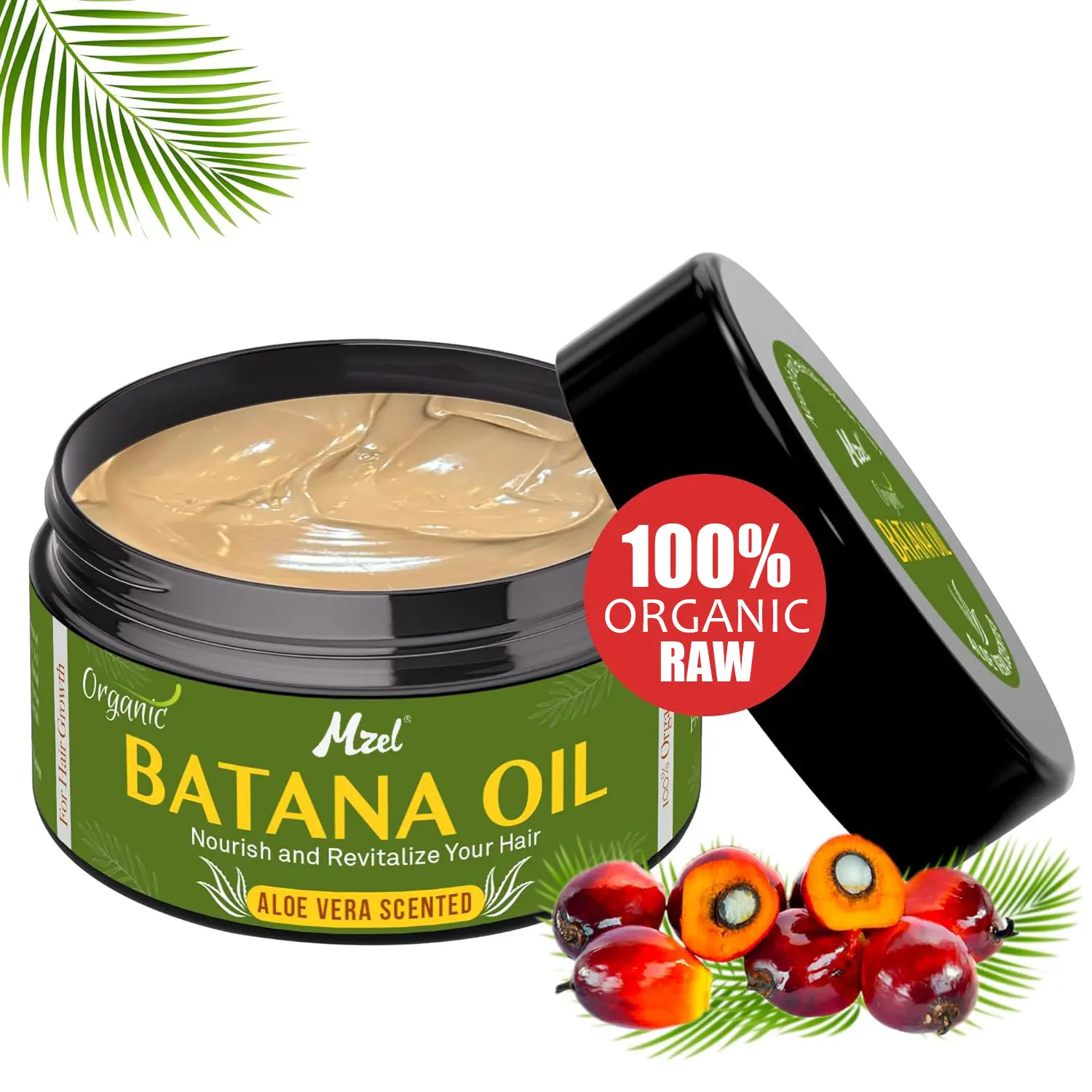 100% Pure Batana Olie Crème Voor Haargroei Haardikte Biologisch Haarmasker Voor Mannen & Vrouwen