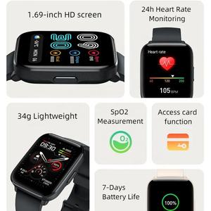 Reloj Inteligente Xiaomi Mibro C2 Versión Global, Pantalla HD de 1.69 Pulgadas, Monitor de Ritmo Cardíaco Deportivo, Resistente al Agua, para Hombre y Mujer - Product Image 5