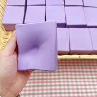 Jouet Squishy en forme de brique de lait vert Taro, à rebond lent, parfum lait, carré, amusant à pincer, anti-stress et de décompression