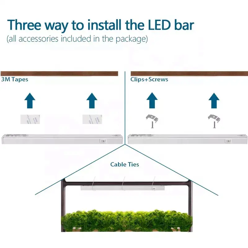 Sistemas de invernadero hidropónico LED Plant Grow Light Housing T5 Grow Light horticultura LED grow Lights para invernadero