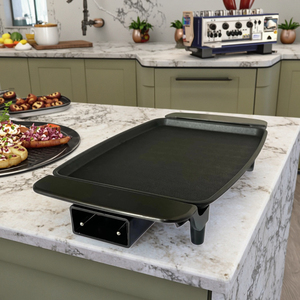 Petit gril électrique d'intérieur en aluminium noir et plaque chauffante Mini poulet viande Steak BBQ poêle à <span class=keywords><strong>Raclette</strong></span> assiette domestique appareils de cuisine - Product Image 6