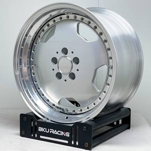 Cerchi Forgiati Classici Bku 2 Pezzi 5x112 da 17-18 Pollici in Lega Argento per <span class=keywords><strong>Mercedes</strong></span> <span class=keywords><strong>Benz</strong></span> W123 W124 <span class=keywords><strong>W126</strong></span> W202 W203 W204 <span class=keywords><strong>W126</strong></span> - Product Image 4